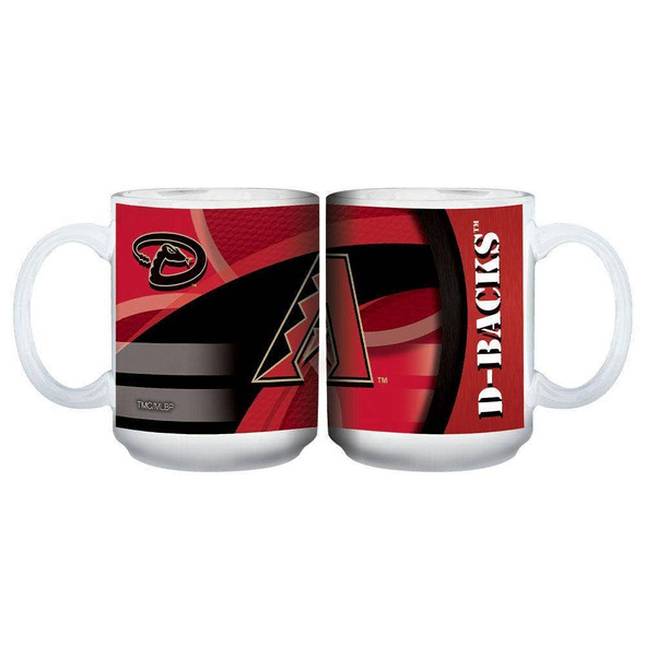 Arizona Diamondbacks 15oz White Carbon Fiber Mug