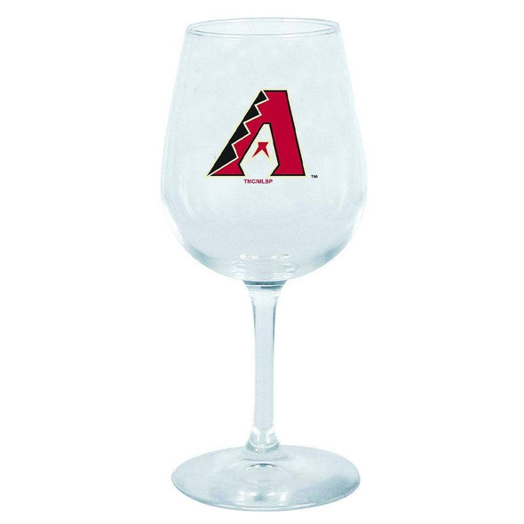 Arizona Diamondbacks 12.75oz Stem Wine Glass Color Logo