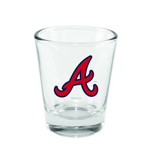 Atlanta Braves 2oz Clear Collector Glass