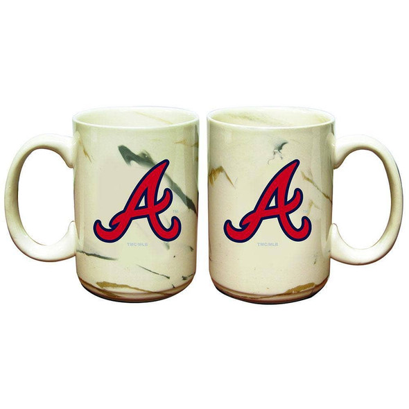 Atlanta Braves Marble Ceramic Mug