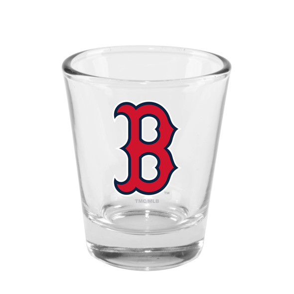 Boston Red Sox 2oz Clear Collector Glass