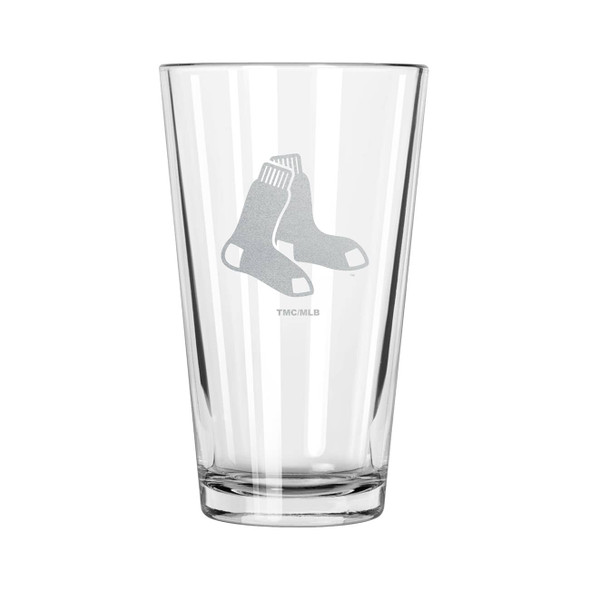 Boston Red Sox 16oz Pint Glass w/Etched Logo