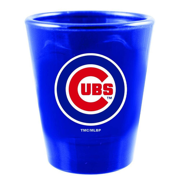 Chicago Cubs Swirl Clear Collect Glass