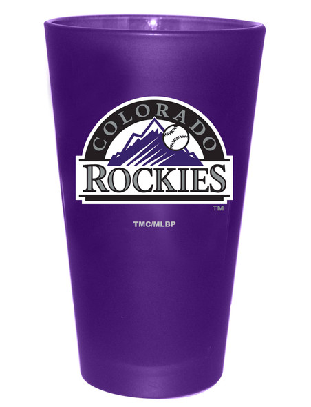Colorado Rockies 16oz Color Frosted Pint Color Logo