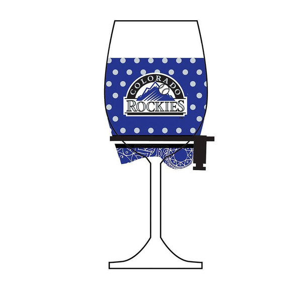 Colorado Rockies Wine Glass Woozie