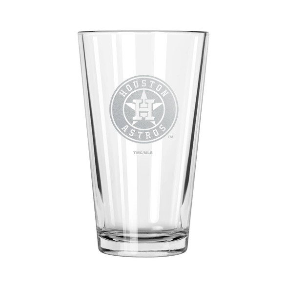 Houston Astros 16oz Pint Glass w/Etched Logo