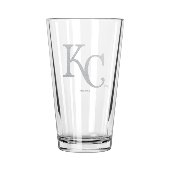 Kansas City Royals 16oz Pint Glass w/Etched Logo