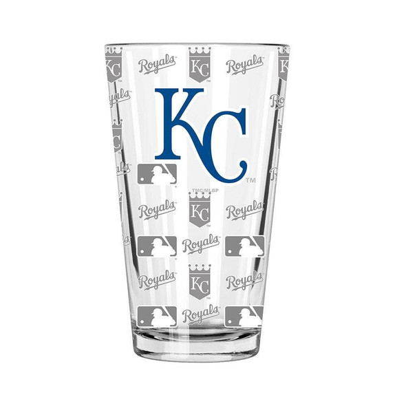 Kansas City Royals Sandblasted Pint
