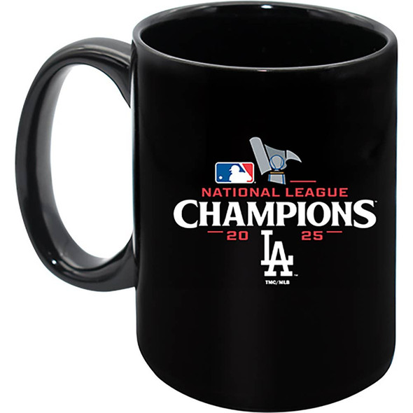 LA Dodgers 11oz Black Mug 2025 World Series Champ