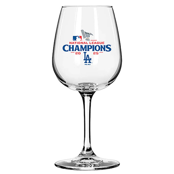 LA Dodgers 12.75oz Wine Glass 2025 World Series Champ