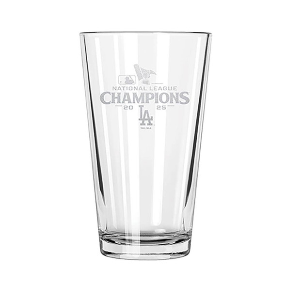 LA Dodgers 17oz Etch Pint Glass 2025 World Series Champ