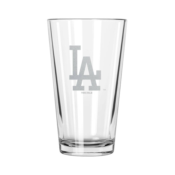 Los Angeles Dodgers 16oz Pint Glass w/Etched Logo