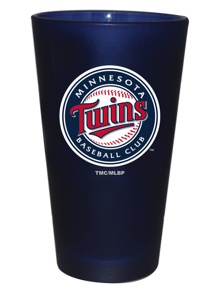 Minnesota Twins 16oz Color Frosted Pint Color Logo
