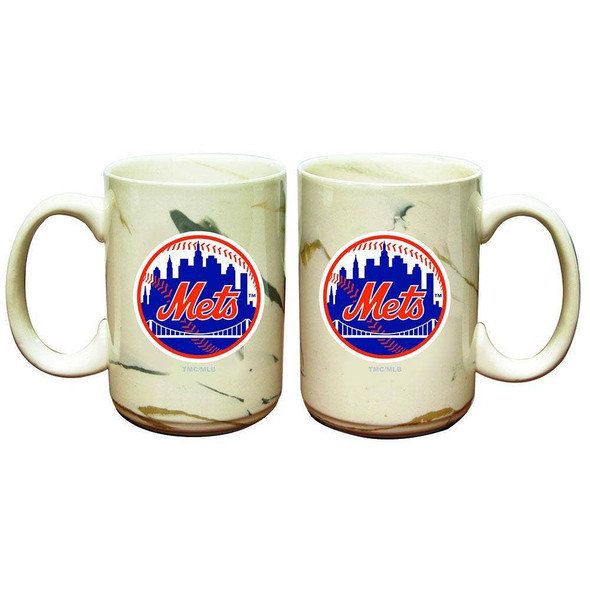 New York Mets Marble Ceramic Mug