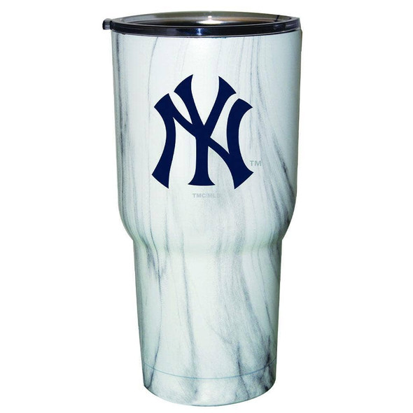New York Yankees Marble Stainless Steel Tumbler