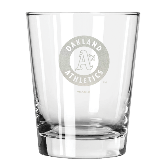 Oakland Athletics 15oz Old Fashioned w/Etched Logo