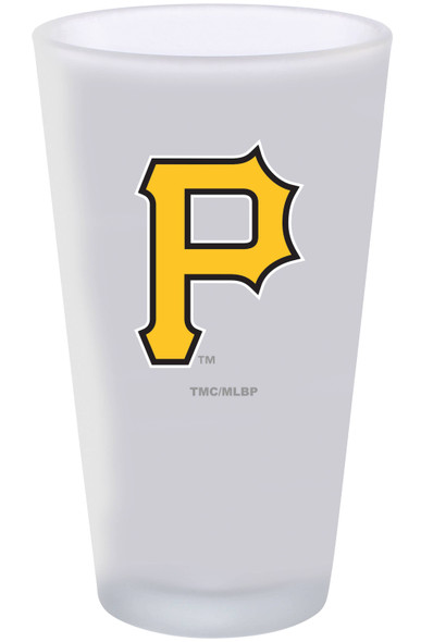 Pittsburgh Pirates 16oz Frosted Pint Glass Color Logo