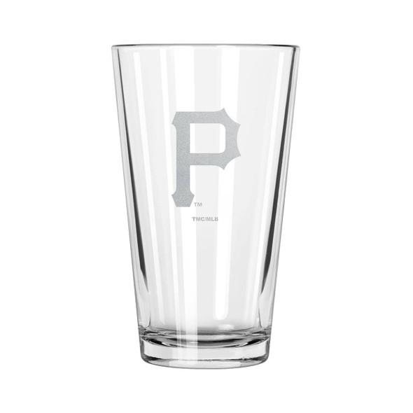 Pittsburgh Pirates 16oz Pint Glass w/Etched Logo