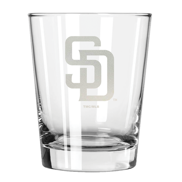 San Diego Padres 15oz Old Fashioned w/Etched Logo