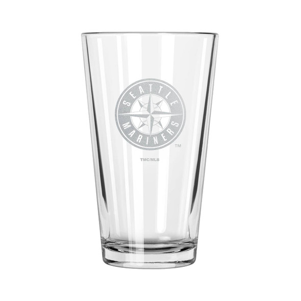 Seattle Mariners 16oz Pint Glass w/Etched Logo