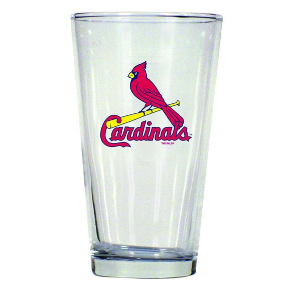 St. Louis Cardinals 16oz Pint Glass w/Color Logo