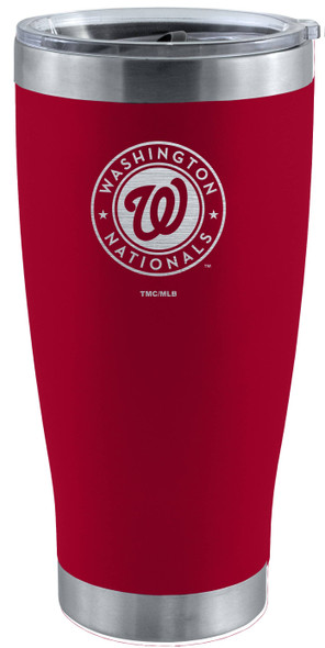 Washington Nationals 20oz Red Tumbler w/Etched Logo