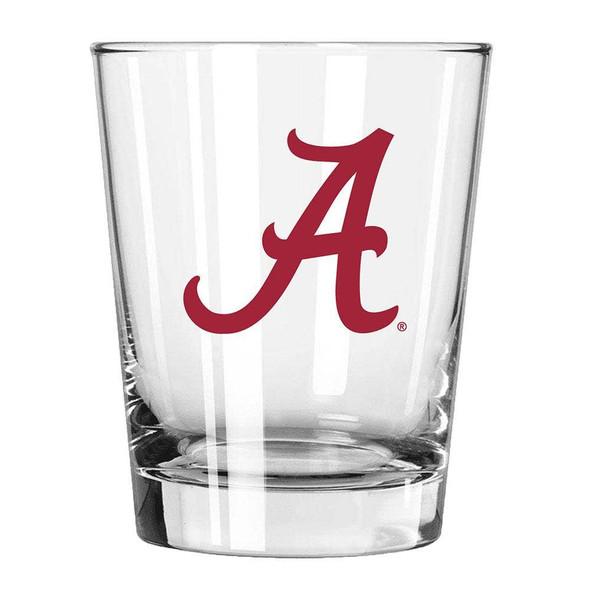 Alabama Crimson Tide 15oz Old Fashioned w/Color Logo
