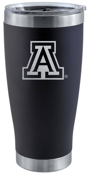 Arizona Wildcats 20oz Black Tumbler w/Etched Logo