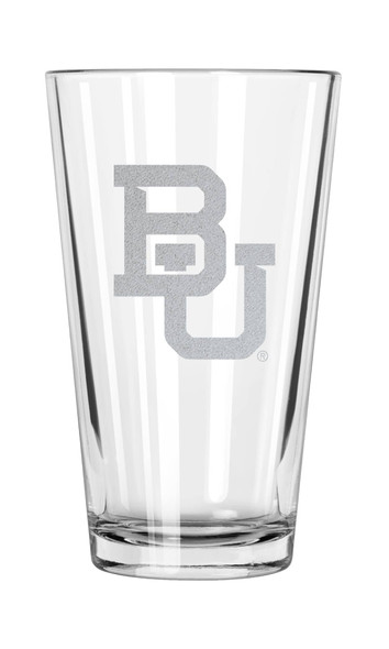Baylor Bears 16oz Pint Glass w/Etched Logo