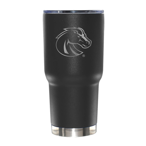 Boise State Broncos 30oz Black Etched Tumbler