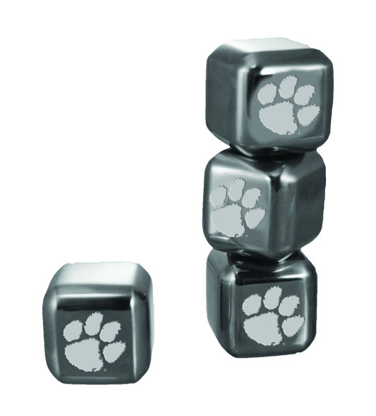 Clemson Tigers 6pk Stainless Steel Ice Cubes