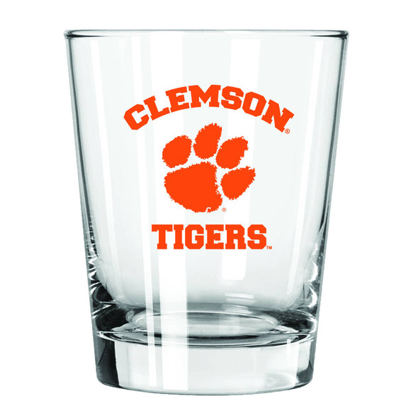 Clemson Tigers 15oz Old Fashioned w/Arches Logo