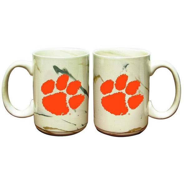 Clemson Tigers Marble Ceramic Mug