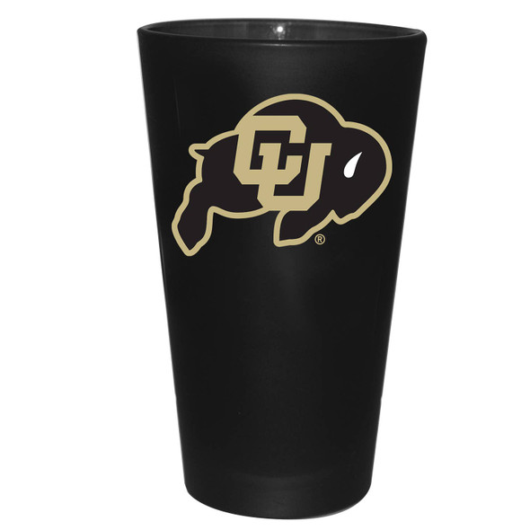 Colorado Buffaloes 16oz Color Frosted Pint Color Logo