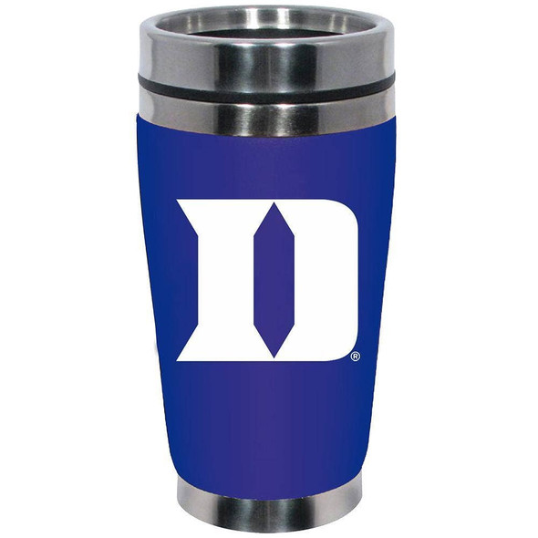 Duke Blue Devils 16oz Travel Mug with Neoprene Wrap