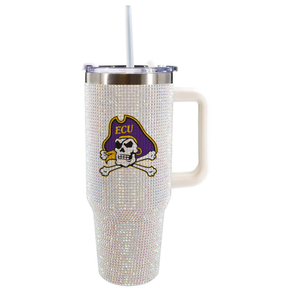 East Carolina Pirates 40oz Bling Tumbler