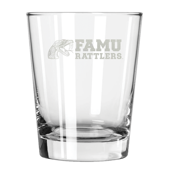 Florida A&M Rattlers 15oz Old Fashioned w/Etched Logo