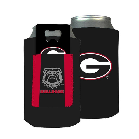 Georgia Bulldogs Can Insulator w/Opener