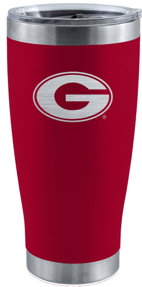 Georgia Bulldogs 20oz Red Tumbler w/Etched Logo