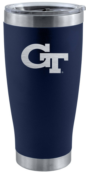 Georgia Tech 20oz Navy Tumbler w/Etched Logo