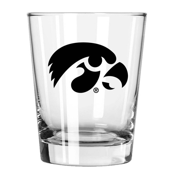 Iowa Hawkeyes 15oz Old Fashioned w/Color Logo