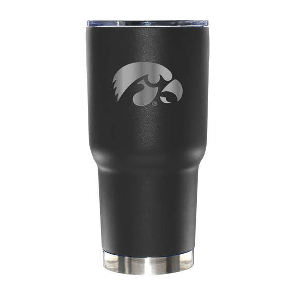 Iowa Hawkeyes 30oz Black Etched Tumbler