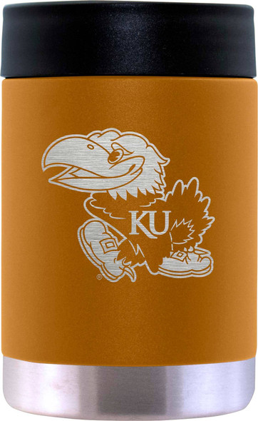 Kansas Jayhawks 12oz Canyon Can Holder Etched Logo