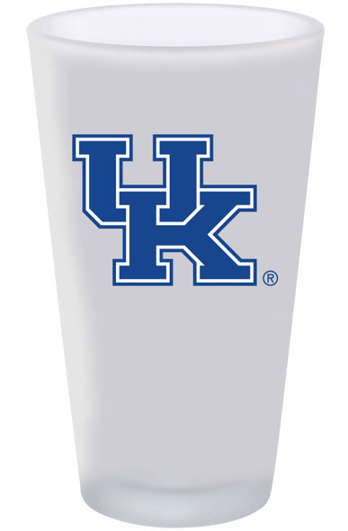 Kentucky Wildcats 16oz Frosted Pint Glass Color Logo