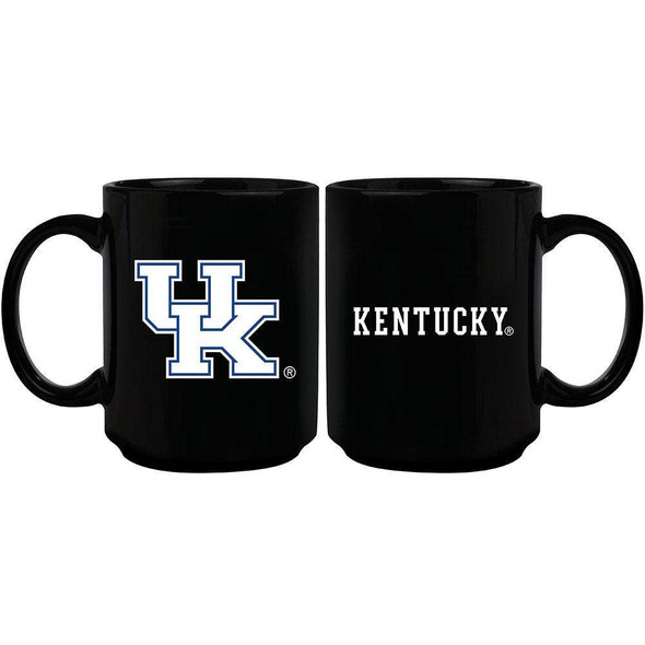 Kentucky Wildcats 15oz Black Mug w/Color Logo