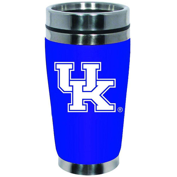 Kentucky Wildcats 16oz Travel Mug with Neoprene Wrap