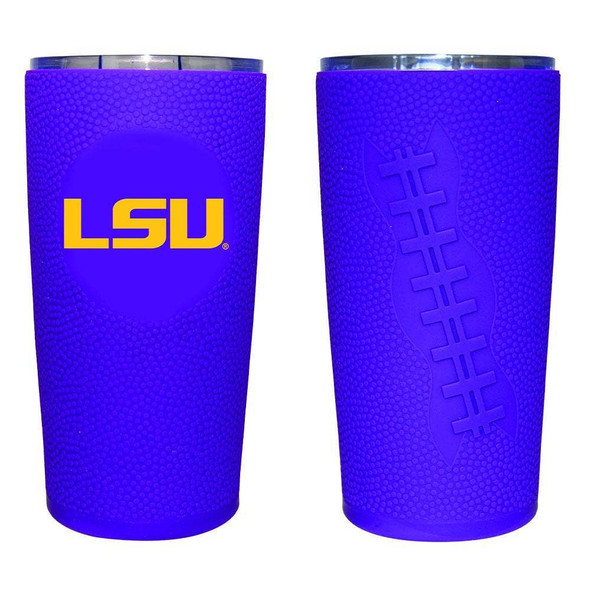 LSU Tigers 20oz Tumbler w/Silicone Wrap