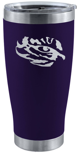 LSU Tigers 20oz Purple Tumbler w/Etched Logo