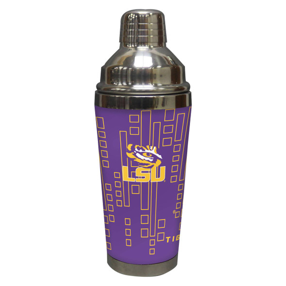 LSU Tigers Stainless Steel Cocktail Shaker
