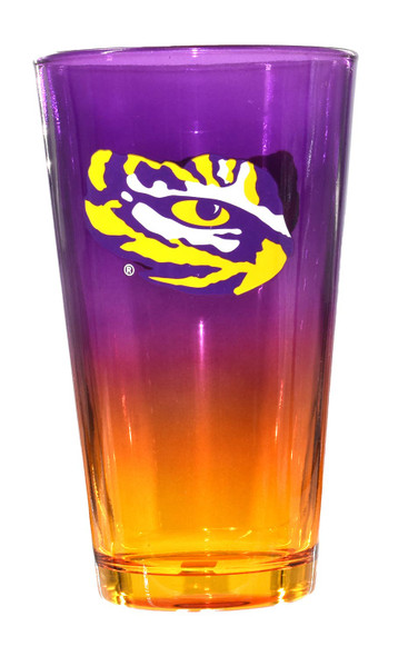 LSU Tigers 16oz Ombre Pint Glass